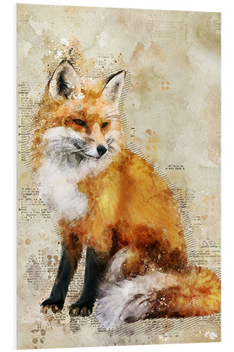 Foam board print Fox