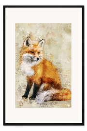 Gerahmter Kunstdruck Fuchs