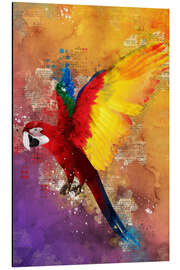 Magnettafel Papagei