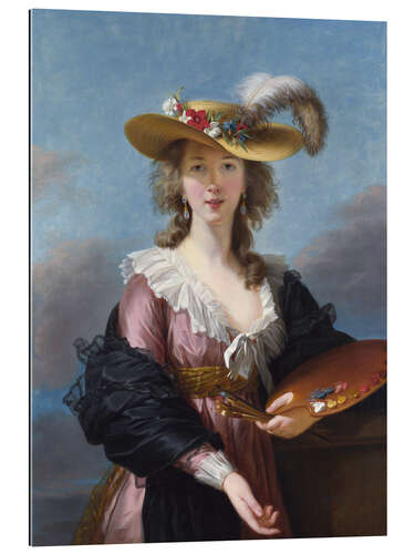 Galleriataulu Elisabeth Louise Vigée Lebrun with a straw hat