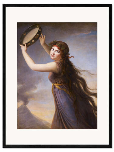 Framed art print Lady Hamilton as Ariadne