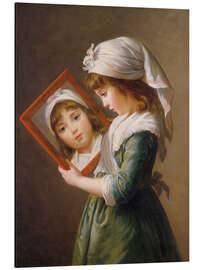 Magnettafel Blick in den Spiegel