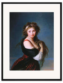 Gerahmter Kunstdruck Porträt von Hyacinthe-Gabrielle Roland