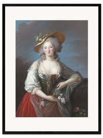 Inramat konsttryck Elisabeth-Philippe-Marie-Hélène de France