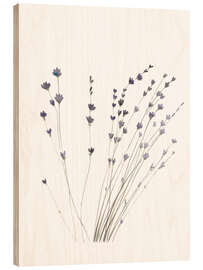 Holzbild  Lavendel - Mantika Studio