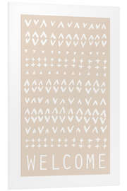 Foam board print Welcome