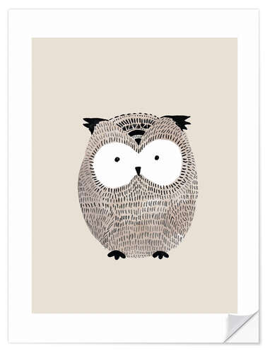 Sticker mural Chouette