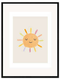Impression artistique encadrée Soleil