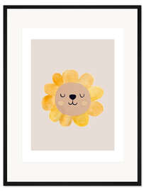 Gerahmter Kunstdruck Löwenblume