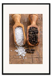 Gerahmter Kunstdruck Salz und Pfeffer