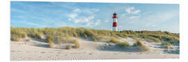 PVC-taulu Lighthouse on the dune beach on Sylt