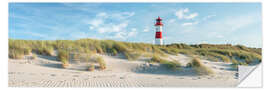 Sticker mural Phare sur une plage de Sylt