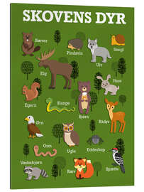 Gallery print Forest animals - Danish