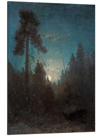 Magnettafel Hohe Kiefer und aufgehender Mond