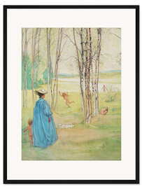 Gerahmter Kunstdruck Frühlingsidylle