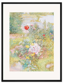 Gerahmter Kunstdruck Sommer in Sundborn (Detail)