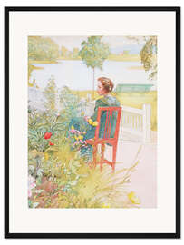 Gerahmter Kunstdruck Sommer in Sundborn (Detail) II