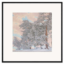 Kehystetty taidepainatus Winter scene from Glava