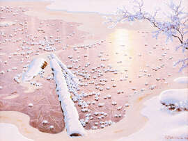 Magnettafel Gefrorenes Wasser