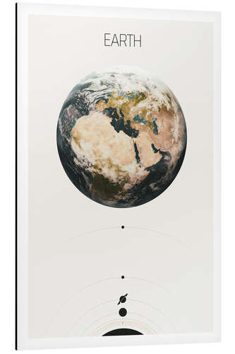 Print på aluminium Earth