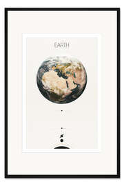 Gerahmter Kunstdruck Erde