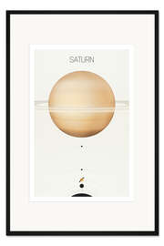 Gerahmter Kunstdruck Saturn