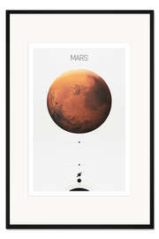 Gerahmter Kunstdruck Mars