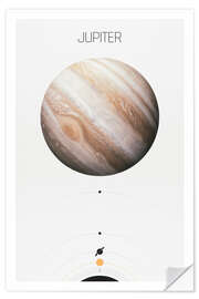 Selvklebende plakat Jupiter