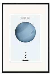 Gerahmter Kunstdruck Neptun