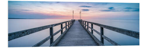 Foam board print Jetty by the sea