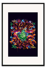 Gerahmter Kunstdruck Grüne Liebe