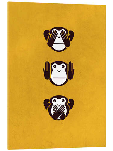Akryylilasitaulu The three monkeys