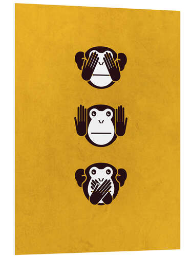 PVC print The three monkeys