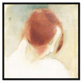 Gerahmter Kunstdruck Das rothaarige Mädchen II