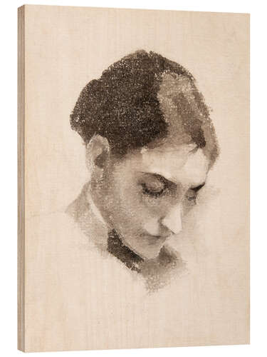 Tableau en bois Portrait d’une femme