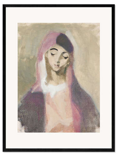 Framed art print Madonna de la Charité, after El Greco