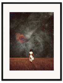 Gerahmter Kunstdruck Folge mir