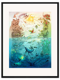 Gerahmter Kunstdruck Splash!