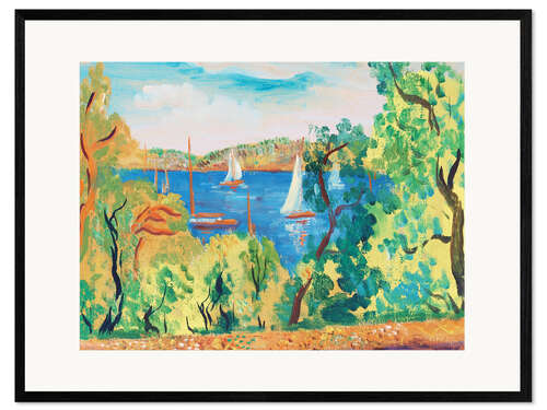 Impression artistique encadrée Paysage d'été