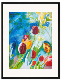 Gerahmter Kunstdruck Tulpen