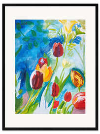 Ingelijste kunstdruk Tulips