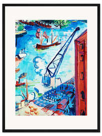 Gerahmter Kunstdruck Blick auf Stadsgården Richtung Kastellholme