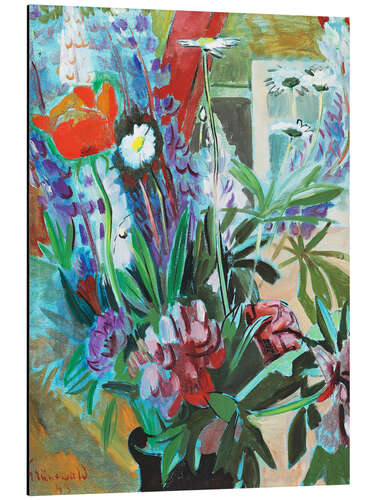 Aluminium print Still Life With Flowers