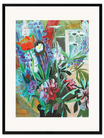 Plakat artystyczny premium w ramie Still life with flowers