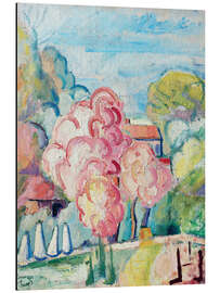 Magnettafel Ein blühender Obstbaum