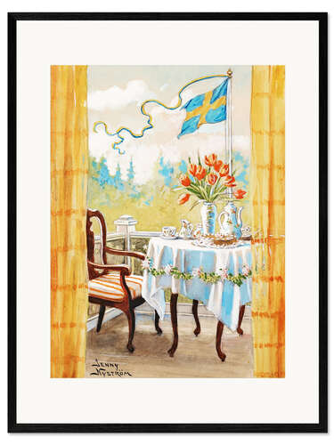 Ingelijste kunstdruk Holiday