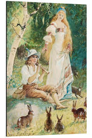 Magnettafel Die Hasen des Königs