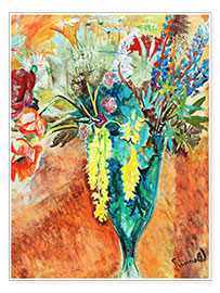 Wall print  Still Life with Flowers - Isaac Grünewald