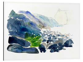 Aluminium print Charco Azul on the coast of Gran Canaria