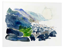 Foam board print Charco Azul on the coast of Gran Canaria
